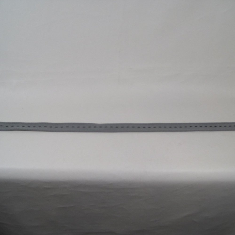 Boys Military Canvas Gray & Black Dash 34 inch Web Belt Double D-ring Buckle - Picture 2 of 6